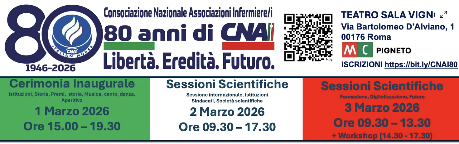 80 Anniversario CNAI: Roma. 80 Anni di Libertà, Eredità e Futuro Infermieristico!